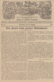 Die Scholle : früher „Der Ostmärker” : land- und hauswirtschaftlicher Ratgeber : Beilage zur „Deutschen Rundschau”. 1936, Nr. 33 (23 August)