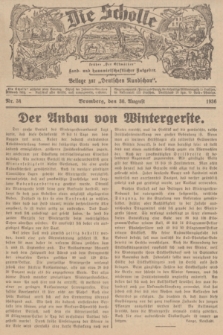 Die Scholle : früher „Der Ostmärker” : land- und hauswirtschaftlicher Ratgeber : Beilage zur „Deutschen Rundschau”. 1936, Nr. 34 (30 August)