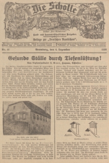 Die Scholle : früher „Der Ostmärker” : land- und hauswirtschaftlicher Ratgeber : Beilage zur „Deutschen Rundschau”. 1936, Nr. 48 (6 Dezember)