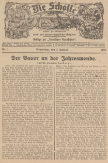Die Scholle : früher „Der Ostmärker” : land- und hauswirtschaftlicher Ratgeber : Beilage zur „Deutschen Rundschau”. 1937, Nr. 1 (3 Januar)