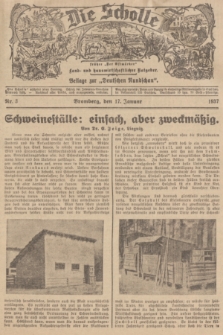 Die Scholle : früher „Der Ostmärker” : land- und hauswirtschaftlicher Ratgeber : Beilage zur „Deutschen Rundschau”. 1937, Nr. 3 (17 Januar)