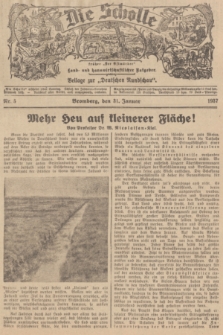 Die Scholle : früher „Der Ostmärker” : land- und hauswirtschaftlicher Ratgeber : Beilage zur „Deutschen Rundschau”. 1937, Nr. 5 (31 Januar)