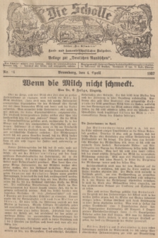 Die Scholle : früher „Der Ostmärker” : land- und hauswirtschaftlicher Ratgeber : Beilage zur „Deutschen Rundschau”. 1937, Nr. 14 (4 April)