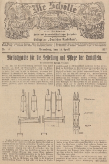 Die Scholle : früher „Der Ostmärker” : land- und hauswirtschaftlicher Ratgeber : Beilage zur „Deutschen Rundschau”. 1937, Nr. 16 (18 April)