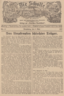 Die Scholle : früher „Der Ostmärker” : land- und hauswirtschaftlicher Ratgeber : Beilage zur „Deutschen Rundschau”. 1937, Nr. 18 (2 Mai)