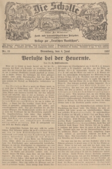 Die Scholle : früher „Der Ostmärker” : land- und hauswirtschaftlicher Ratgeber : Beilage zur „Deutschen Rundschau”. 1937, Nr. 23 (6 Juni)
