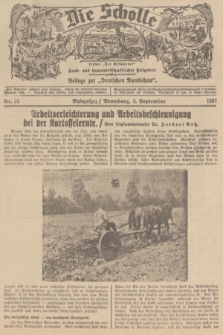 Die Scholle : früher „Der Ostmärker” : land- und hauswirtschaftlicher Ratgeber : Beilage zur „Deutschen Rundschau”. 1937, Nr. 36 (5 September)