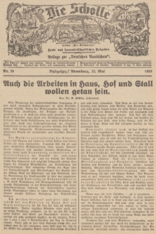 Die Scholle : früher „Der Ostmärker” : land- und hauswirtschaftlicher Ratgeber : Beilage zur „Deutschen Rundschau”. 1938, Nr. 20 (22 Mai)