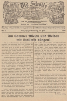 Die Scholle : früher „Der Ostmärker” : land- und hauswirtschaftlicher Ratgeber : Beilage zur „Deutschen Rundschau”. 1938, Nr. 23 (12 Juni)