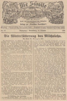 Die Scholle : früher „Der Ostmärker” : land- und hauswirtschaftlicher Ratgeber : Beilage zur „Deutschen Rundschau”. 1938, Nr. 41 (16 Oktober)