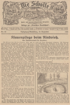 Die Scholle : früher „Der Ostmärker” : land- und hauswirtschaftlicher Ratgeber : Beilage zur „Deutschen Rundschau”. 1938, Nr. 50 (20 Dezember)
