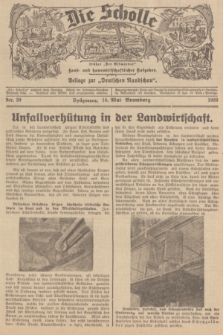 Die Scholle : früher „Der Ostmärker” : land- und hauswirtschaftlicher Ratgeber : Beilage zur „Deutschen Rundschau”. 1939, Nr. 20 (14 Mai)