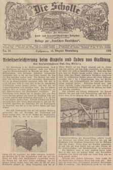 Die Scholle : früher „Der Ostmärker” : land- und hauswirtschaftlicher Ratgeber : Beilage zur „Deutschen Rundschau”. 1939, Nr. 33 (13 August)