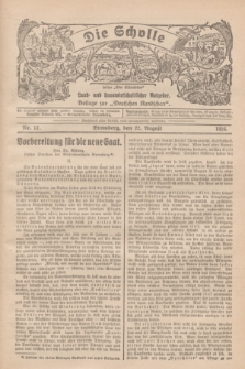 Die Scholle : früher „Der Ostmärker” : land- und hauswirtschaftlicher Ratgeber : Beilage zur „Deutschen Rundschau”. 1926, Nr. 17 (22 August)