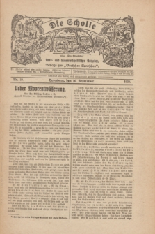Die Scholle : früher „Der Ostmärker” : land- und hauswirtschaftlicher Ratgeber : Beilage zur „Deutschen Rundschau”. 1928, Nr. 19 (16 September)