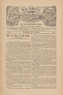 Die Scholle : früher „Der Ostmärker” : land- und hauswirtschaftlicher Ratgeber : Beilage zur „Deutschen Rundschau”. 1928, Nr. 21 (14 Oktober)
