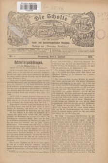 Die Scholle : früher „Der Ostmärker” : land- und hauswirtschaftlicher Ratgeber : Beilage zur „Deutschen Rundschau”. 1929, Nr. 1 (6 Januar)