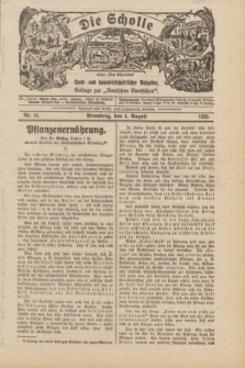 Die Scholle : früher „Der Ostmärker” : land- und hauswirtschaftlicher Ratgeber : Beilage zur „Deutschen Rundschau”. 1929, Nr. 16 (4 August)