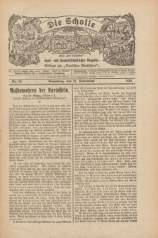 Die Scholle : früher „Der Ostmärker” : land- und hauswirtschaftlicher Ratgeber : Beilage zur „Deutschen Rundschau”. 1929, Nr. 20 (29 September)