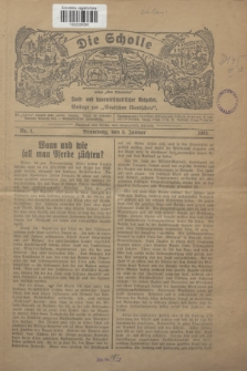 Die Scholle : früher „Der Ostmärker” : land- und hauswirtschaftlicher Ratgeber : Beilage zur „Deutschen Rundschau”. 1930, Nr. 1 (5 Januar)