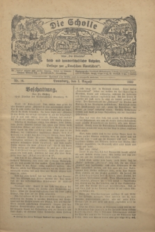 Die Scholle : früher „Der Ostmärker” : land- und hauswirtschaftlicher Ratgeber : Beilage zur „Deutschen Rundschau”. 1930, Nr. 16 (3 August)