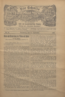 Die Scholle : früher „Der Ostmärker” : land- und hauswirtschaftlicher Ratgeber : Beilage zur „Deutschen Rundschau”. 1930, Nr. 20 (28 September)