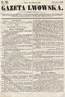 Gazeta Lwowska. 1853, nr 92