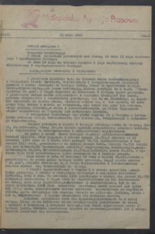 Małopolska Agencja Prasowa. R.1, nr 11 (29 maja 1943)