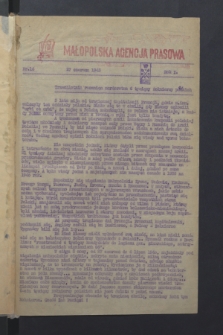 Małopolska Agencja Prasowa. R.1, nr 16 (27 czerwca 1943)