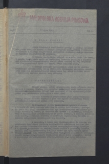 Małopolska Agencja Prasowa. R.1, nr 17 (3 lipca 1943)