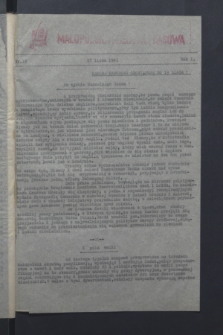 Małopolska Agencja Prasowa. R.1, nr 19 (17 lipca 1943)