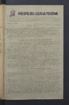 Małopolska Agencja Prasowa. R.1, nr 24 (19 sierpnia 1943)
