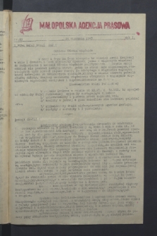 Małopolska Agencja Prasowa. R.1, nr 25 (26 sierpnia 1943)