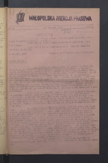 Małopolska Agencja Prasowa. R.1, nr 28 (16 września 1943)