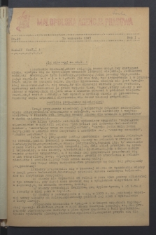 Małopolska Agencja Prasowa. R.1, nr 29 (30 września 1943)