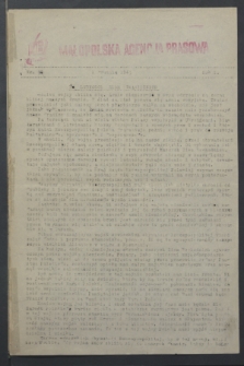 Małopolska Agencja Prasowa. R.1, nr 38 (1 grudnia 1943)