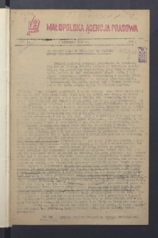 Małopolska Agencja Prasowa. R.2, nr 1 (5 stycznia 1944)