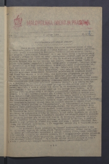 Małopolska Agencja Prasowa. R.2, nr 5 (2 lutego 1944)