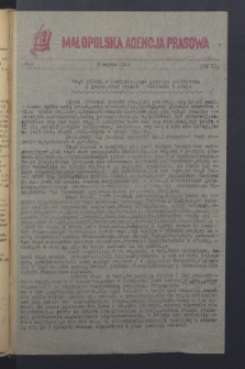 Małopolska Agencja Prasowa. R.2, nr 9 (2 marca 1944)