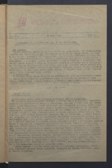Małopolska Agencja Prasowa. R.2, nr 16 a (4 maja 1944)