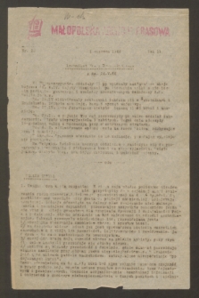 Małopolska Agencja Prasowa. R.2, nr 20 (1 czerwca 1944)