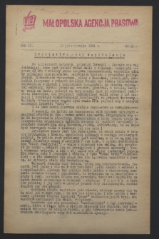 Małopolska Agencja Prasowa. R.2, nr 38 (13 października 1944)