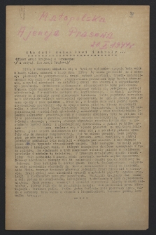 Małopolska Agencja Prasowa. R.2, nr 39 (20 października 1944)