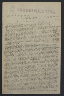 Małopolska Agencja Prasowa. R.2, nr 45 (30 listopada 1944)