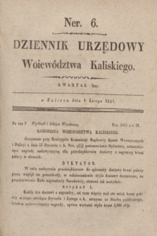 Dziennik Urzędowy Woiewództwa Kaliskiego. 1831, nr 6 (8 lutego) + dod.