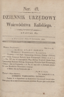 Dziennik Urzędowy Woiewództwa Kaliskiego. 1831, nr 42 (8 listopada)