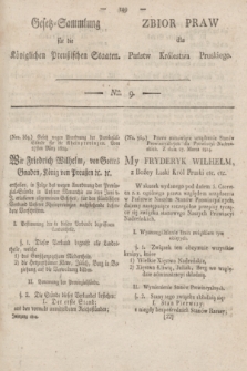 Gesetz-Sammlung für die Königlichen Preußischen Staaten = Zbiór Praw dla Państw Królestwa Pruskiego. 1824, Nro. 9