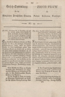 Gesetz-Sammlung für die Königlichen Preußischen Staaten = Zbiór Praw dla Państw Królestwa Pruskiego. 1824, Nro. 10