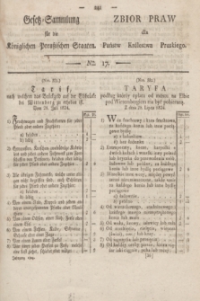 Gesetz-Sammlung für die Königlichen Preußischen Staaten = Zbiór Praw dla Państw Królestwa Pruskiego. 1824, Nro. 17