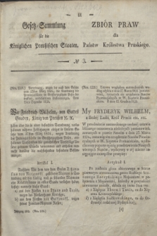 Gesetz-Sammlung für die Königlichen Preußischen Staaten = Zbiór Praw dla Państw Królestwa Pruskiego. 1832, № 3